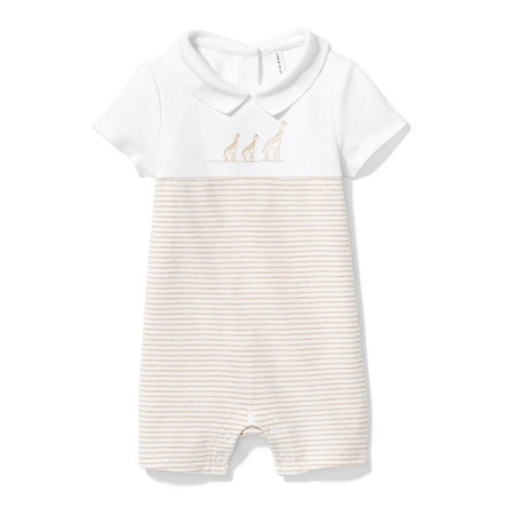 JANIE AND JACK STRIPED GIRAFFE POLO 1-PIECE 3-6M NWT